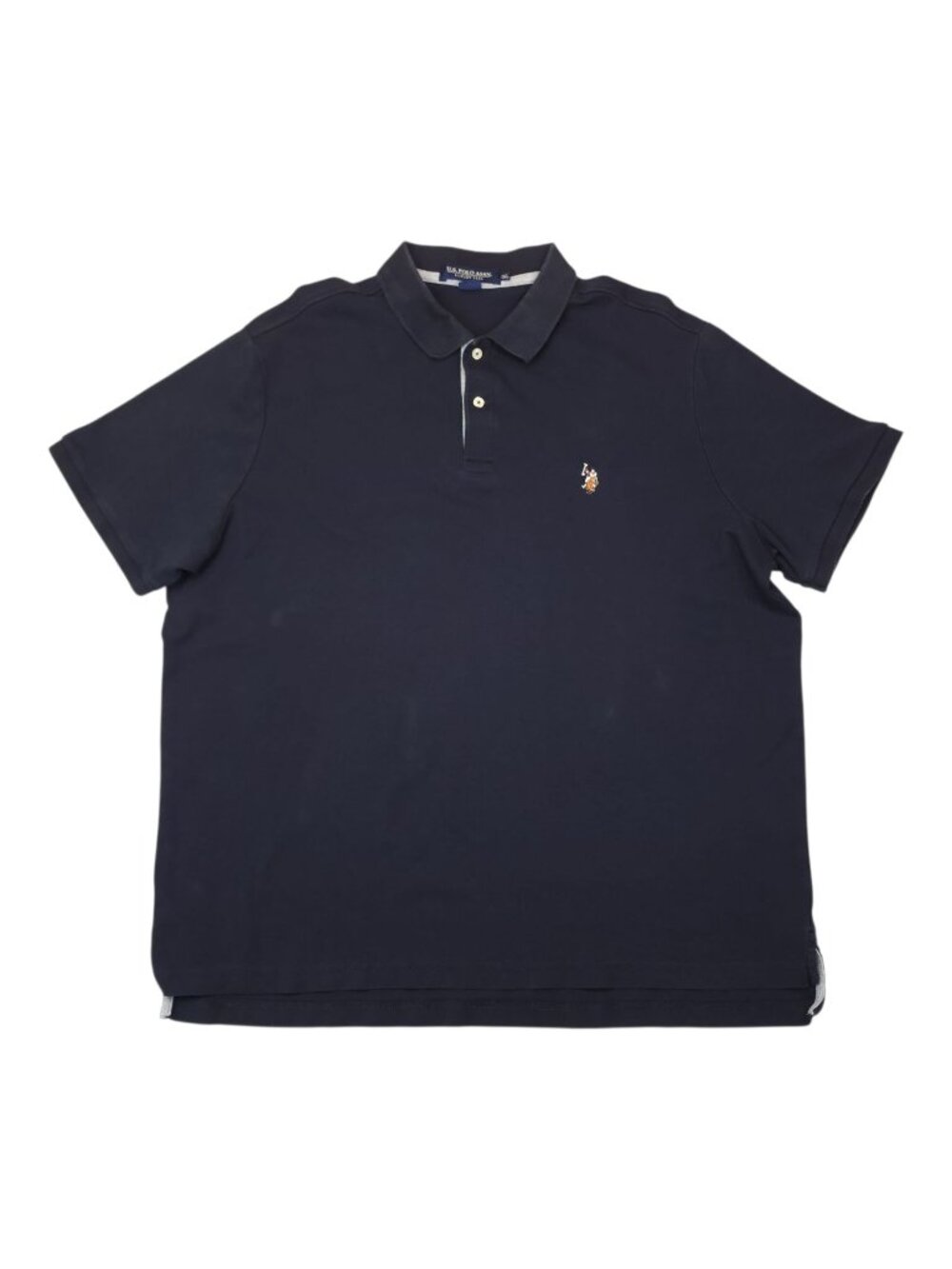 U.S. Polo Assn. Luxury Feel Polo Shirt 2XL Black Cotton Mens Top